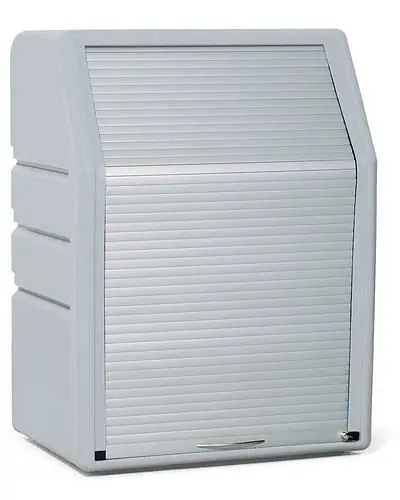 DENIOS Schutzsschrank aus Polyethylen (PE) mit Bindevliesrolle Ausführung "Universal" mit Jalousie 172549