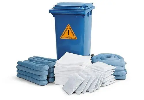 DENSORB Notfall-Set Bindemittel im Rollcontainer Ausführung "Öl" Aufnahmekapazität 238 Liter 157335