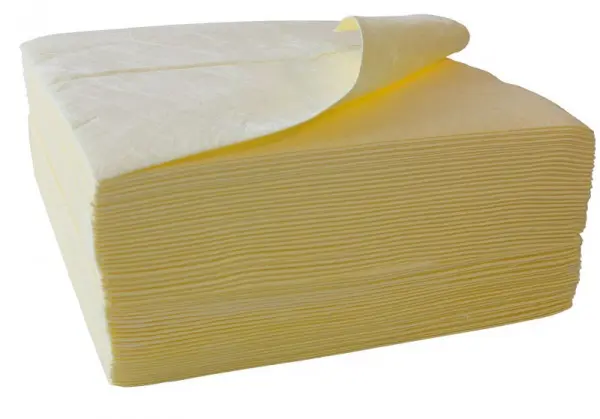 Schoeller Chemikalien-Bindevlies einlagig VE: 100 Stück 50x40cm gelb Aufnahme 108 Liter CP201