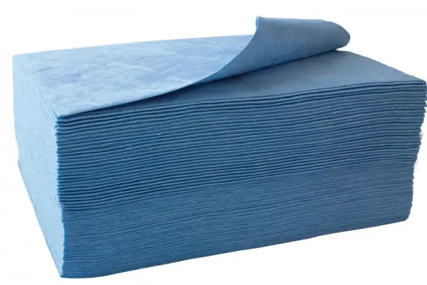 Schoeller Öl-Bindevlies einlagig VE: 100 Stück 50x40cm blau Aufnahme 108 Liter BP202