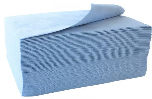 Schoeller Öl-Bindevlies einlagig VE: 200 Tücher 50x40cm blau Aufnahme 139 Liter BP102