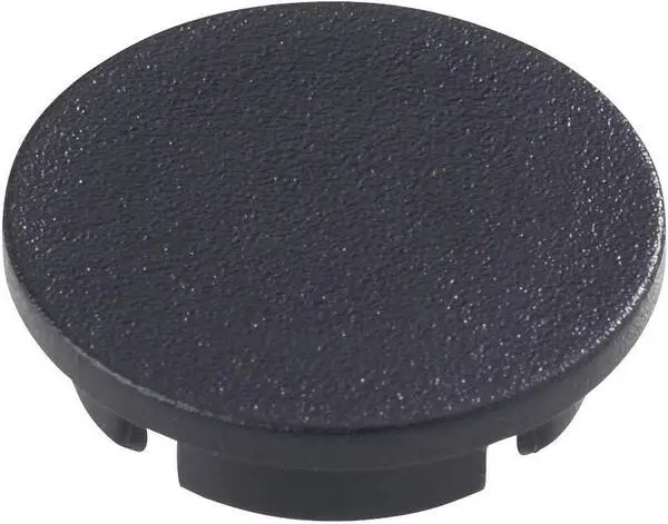 TRU COMPONENTS Abdeckkappe Schwarz Passend für (Serie-Knöpfe) Rundknopf 28 mm 1 St.