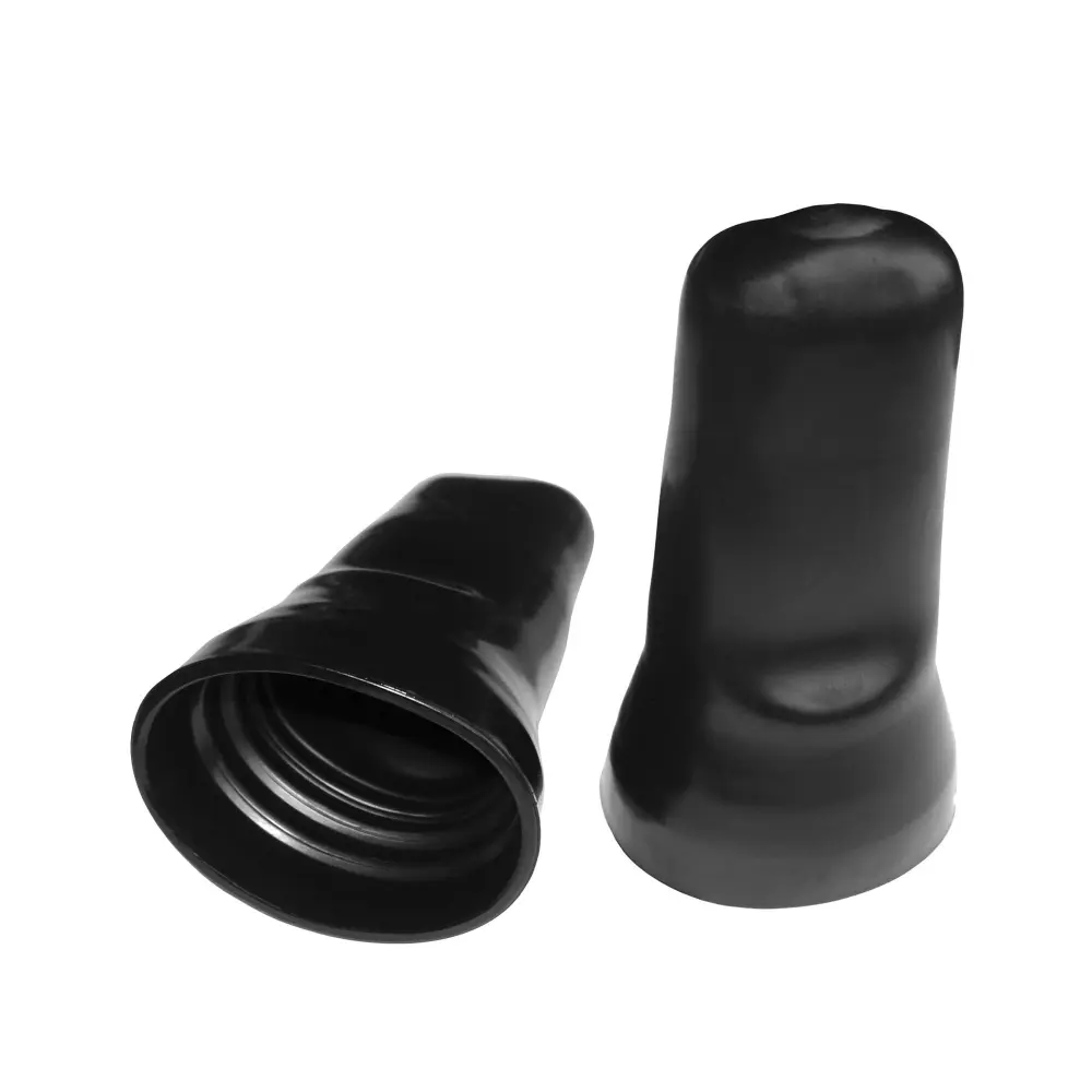 Wetterfeste Outdoor- (6 Stück) Ausgießerabdeckung - 80x30x20mm - Schwarz