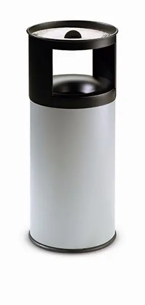 Abfal-Ascher-Vereinigung FLORENZ Grau B 310 x T 310 x H 800 mm 390032