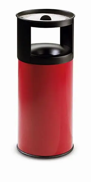 Abfal-Ascher-Vereinigung FLORENZ Rot B 380 x T 380 x H 900 mm 390039