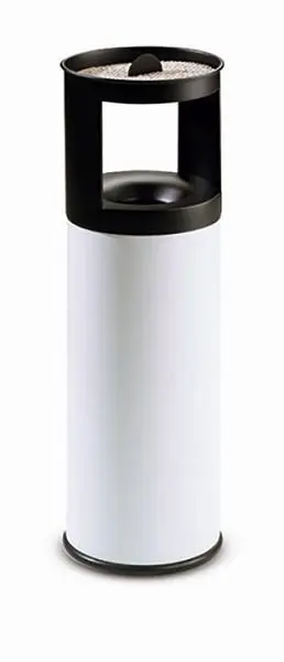 Abfal-Ascher-Vereinigung FLORENZ Weiß B 250 x T 250 x H 800 mm 390034