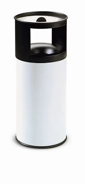 Abfal-Ascher-Vereinigung FLORENZ Weiß B 310 x T 310 x H 800 mm 390030