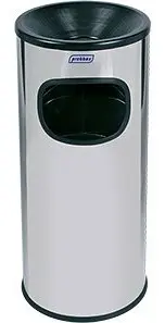 Orgavente Ascher-Abfallkombination 30L Edelstahl poliert HxØ 660x250 mm AT-2030-MSSTL