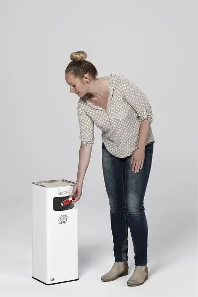 VAR Abfallsammler/Ascher B 32R weiß 3080 4030695030804