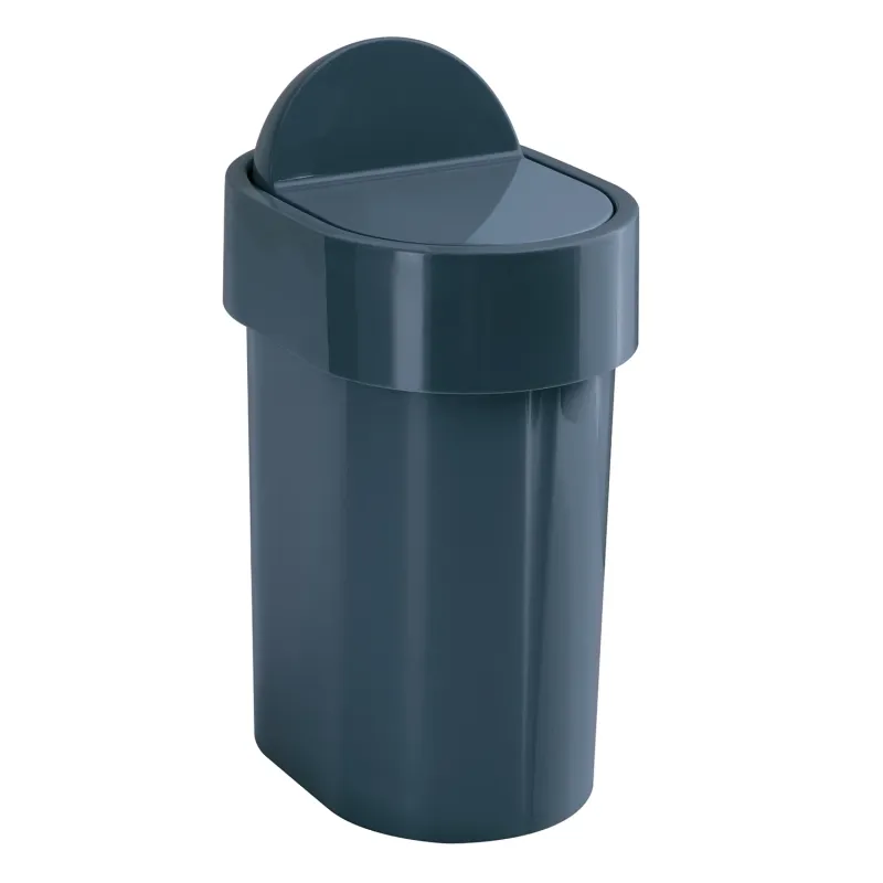 Hängender Abfallbehälter zum Aufstellen von Gedy Serie Junior - Petrolblau
