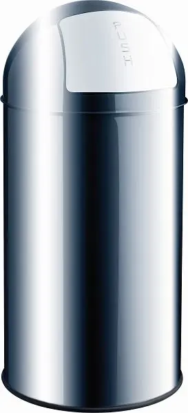 helit Push-Abfallbehälter " dome" 30L Edelstahl H2401700