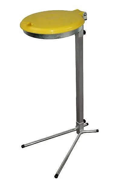 Renner Müllsackständer 70-120 L stationär Breite 425 mm x Tiefe 525 mm x Höhe 985 mm verzinkt mit Kunststoff-Deckel ge...