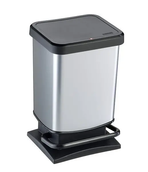 Rotho Treteimer 20 l PASO silber metallic 1754010264