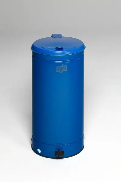 VAR Großvolumiger Abfallsammler (GVA) 66 l mit Fußpedal enzianblau (RAL 5010) 2110