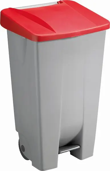 helit Tret-Abfallbehälter " step chief" 120L rot H2405525