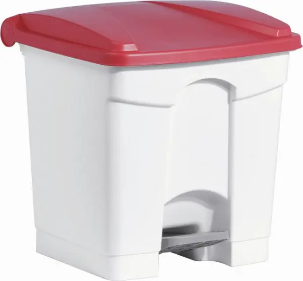 helit Tret-Abfallbehälter " step" 30L rot H2402025