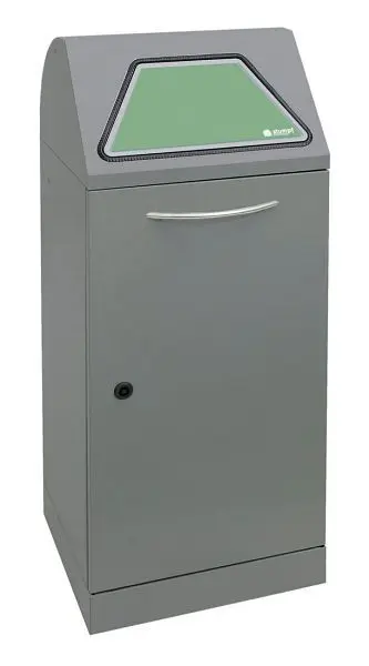 stumpf Abfalltrennung Modul-Vario 75 graualu-struktur ProSlide-System 75 Liter 625-075-0-1-100