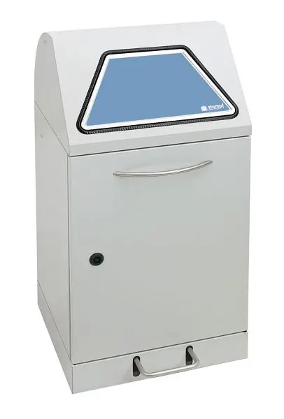 stumpf Abfalltrennung Modul-Vario 45 lichtgrau verzinkter Innenbehälter 45 Liter Trethebel 625-045-1-2-735