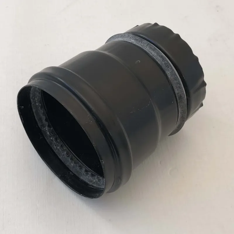 Adapter von Abgasstutzen auf Pelletofenrohr 80mm für Pelletofen mit Halteschiene