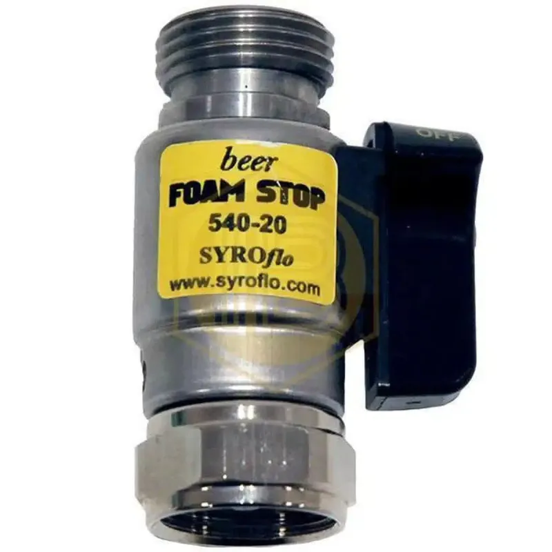 Schaumstoppventil für Zapfkopf | alukaschiert
