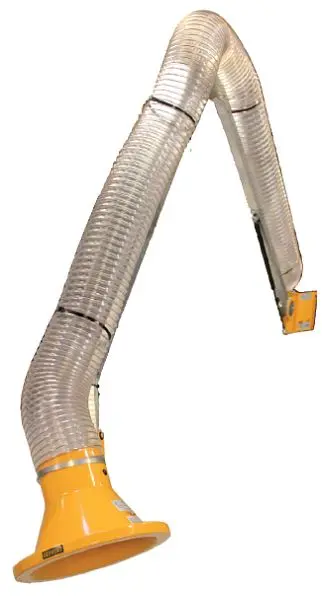 GEOVENT ATEX Absaugarm ASX mit außenliegenden Gelenken 40 m ø125 mm komplett mit Wandkonsole ASX-23