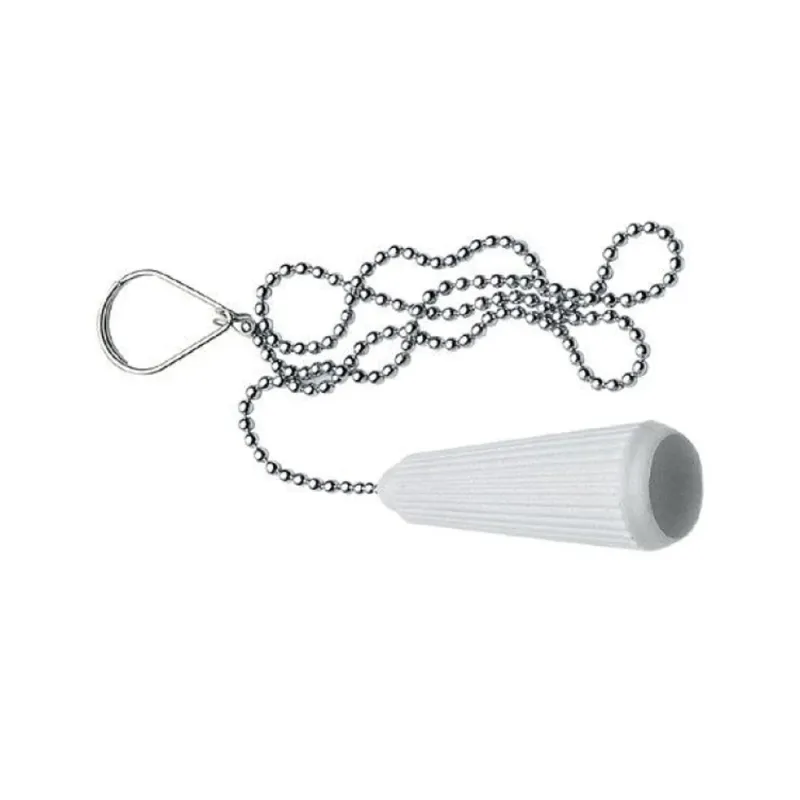 Ablaufschlauch mit weißem ABS-Griff mit TÜV-Zertifizierung