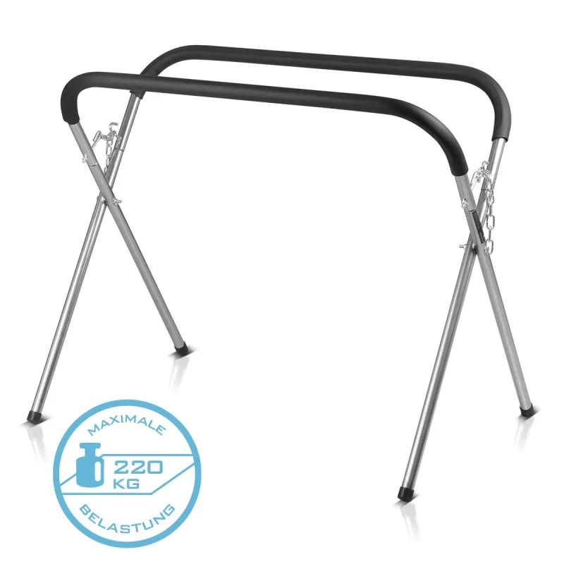 Steelworks portable workers Tasp-220 ST | Wind protection disc stand foldable | Stable repair stand made Stahlblech PU foa...