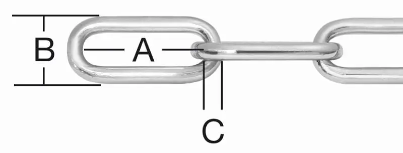 Vormann Rundstahlkette Form C 4mm RF (V2A) VE: 20 Meter 008200040RF
