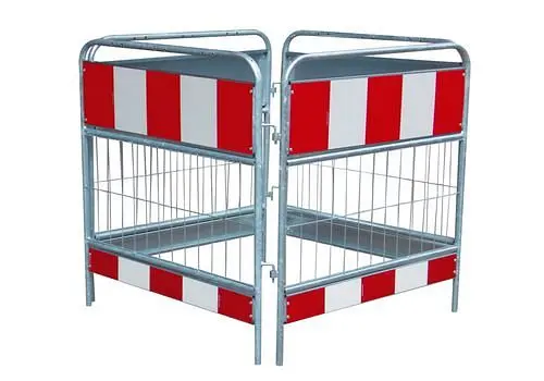 Schake Schachtschutzgitter 100 m x 100 m 2-teilig verzinktes Stahlgestell zusammenklappbar 286179