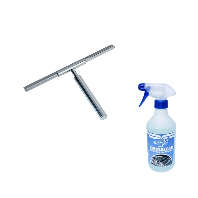 Innen Duschset bestehend aus Abzieher und Kalkreiniger Cristalcar