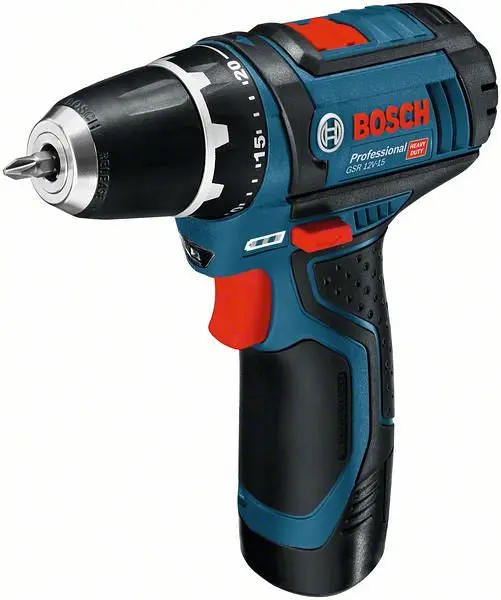 Bosch Akku-Bohrschrauber GSR 12V-15 mit 2 x 2.0 Ah Akku 060186810F
