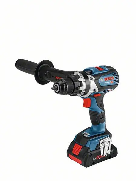 Bosch Akku-Bohrschrauber GSR 18V-110 C Solo Version mit Zusatzhandgriff und L-BOXX 06019G0109