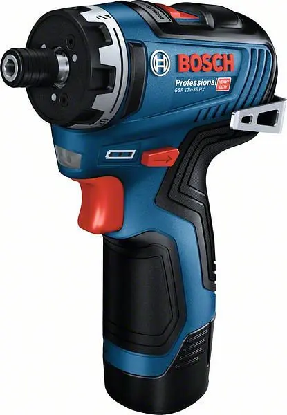 Bosch Akku-Schrauber GSR 12V-35 HX: 2 x Akku GBA 12V 3.0Ah Schnellladegerät L-BOXX 06019J9100