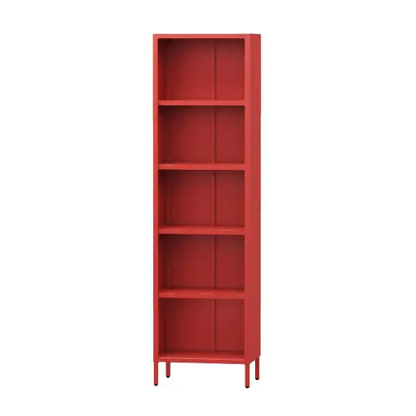 Jan Nowak Bücherregal schmal MARIO 500 x 1800 x 350 mm Modern rot 1574