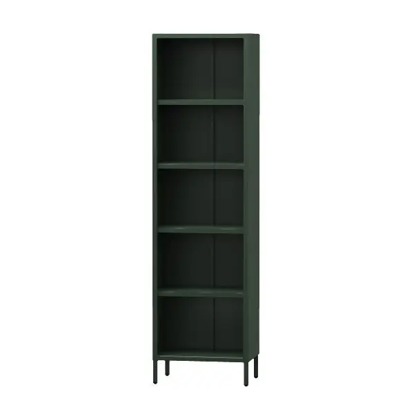Jan Nowak Bücherregal schmal MARIO 500 x 1800 x 350 mm Modern flaschengrün 1572