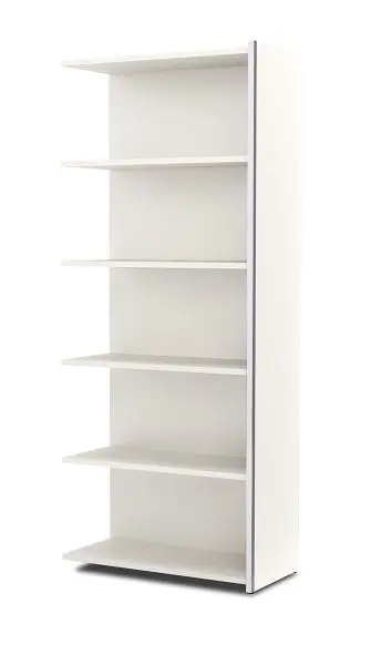 Kerkmann Anbauregal 5 OH Aveto B 780 x T 380 x H 1830 mm Weiß 13453410