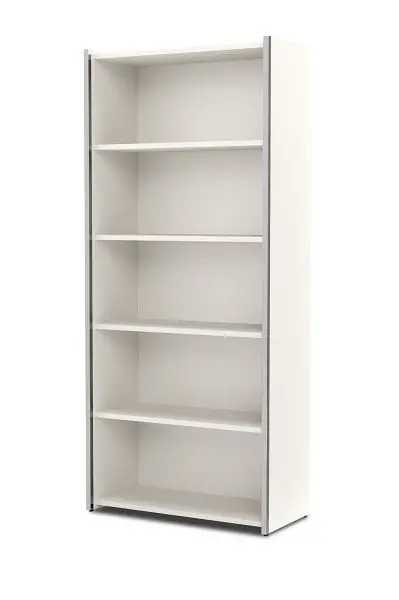 Kerkmann Einzelregal 5 OH Aveto B 800 x T 380 x H 1830 mm Weiß 13453210