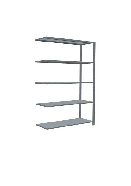 Schulte Anbauregal Steckregal MULTIplus250 2000 x 1300 x 500 mm 5 Fachböden Kreuzstrebe verzinkt 12955-130