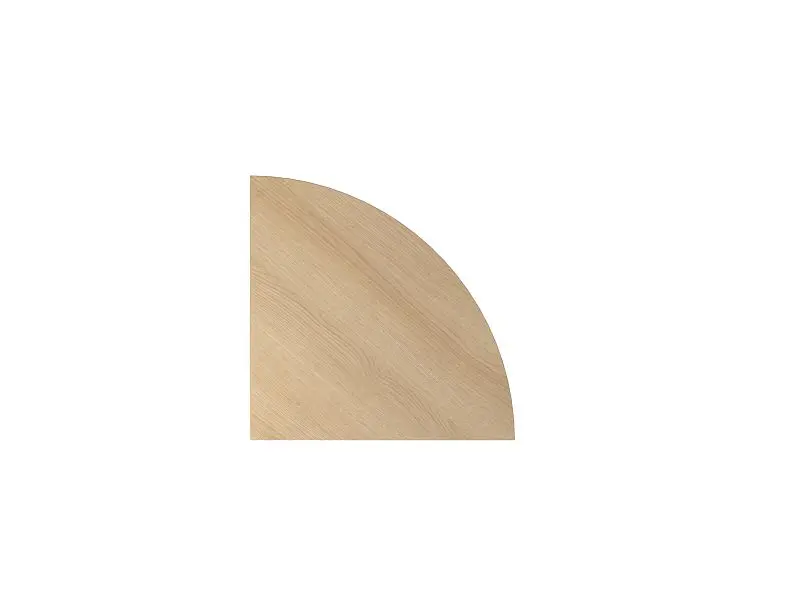 Hammerbacher Verkettungswinkel QE91 80 x 80 cm Platte: Eiche Viertelkreis Verkettungsplatte 90° inklusive 1 Kabelklemme V...