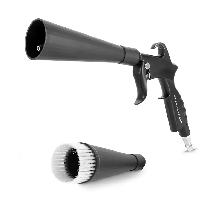 Rettungsgurt-Set STAHLWERK Trockenreinigungspistole RP-25 ST | Kugelgelagerte Metall-Wirbeldüse | Druckluft-Reinigungspis...
