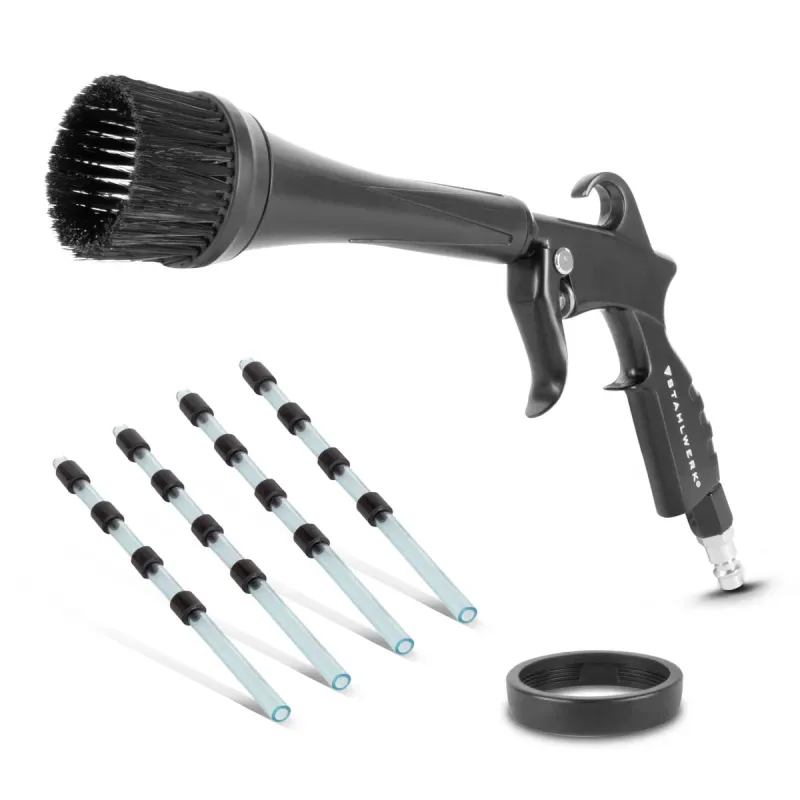 STAHLWERK dry cleaning gun RP-24 ST | Compressed air cleaning gun | Tornado effect | Upholstery cleaner | Automotive blow ...