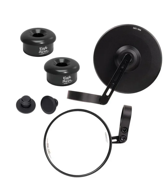 Kit Rückspiegel Bar End Dünn mit Adaptern für Honda CB350 / GB350S