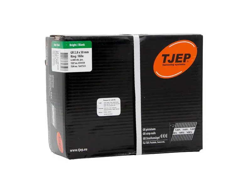 TJEP GR28/50 Rillennagel blank D-Kopf Jumbo-Box 6.000 Stück GR Nägel 834350