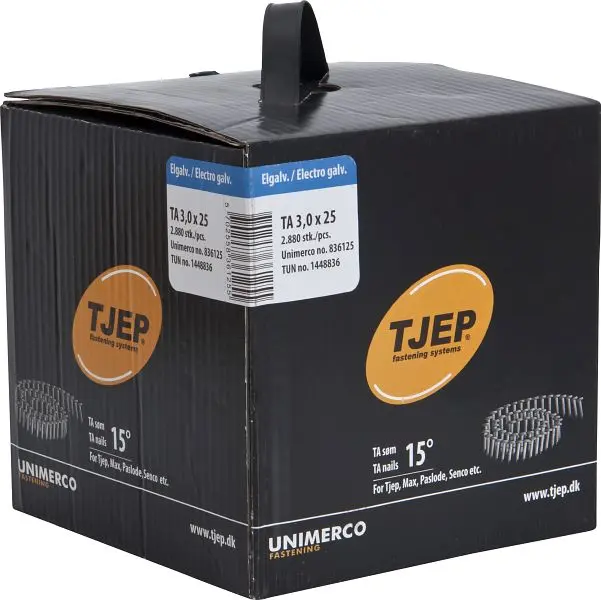 TJEP TA30/25 Rillennagel verzinkt Box 2880 Stück 836125