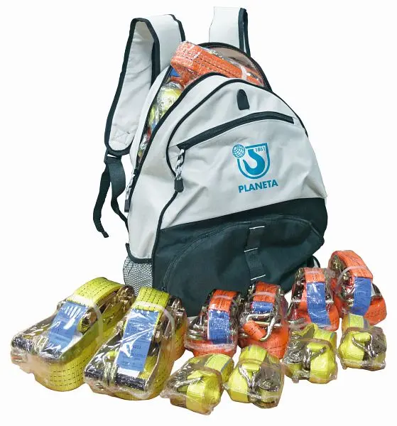 Planeta-Zurrgurtpaket einem praktischen Rucksack E00069