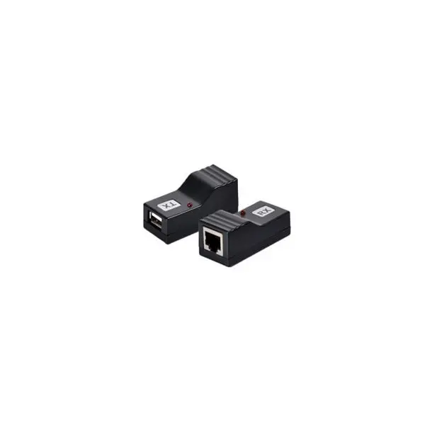 S-Conn USB-Verlängerungs SET über Cat 5e / Cat 6 Kabel Übertragung bis zu 50m kein Netzteil notwendig 75608
