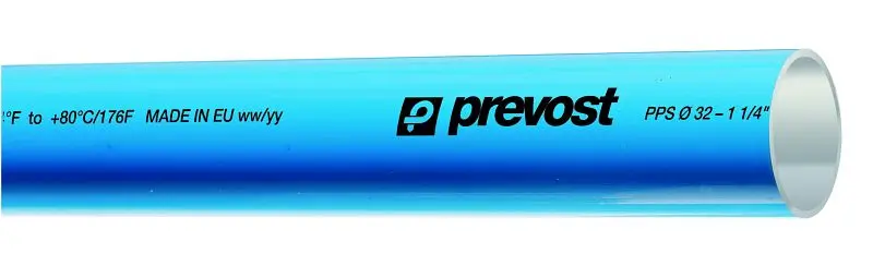 Prevost PPS - Alukleinformatum-Rohr für Druckluft (Blau) Rohraußen-Ø= 25 mm Länge= 6 m PPS TUB25L6