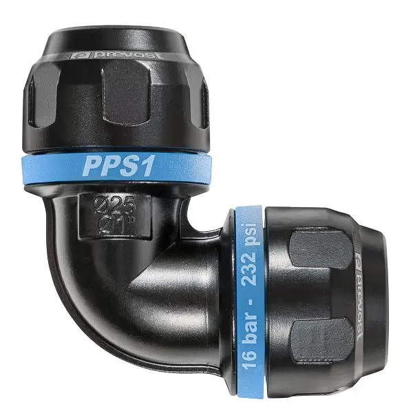 Prevost PPS1 9C - Gebogene Wandführung 90° für Rohr mit Außen-Ø= 20 mm PPS1 9C20