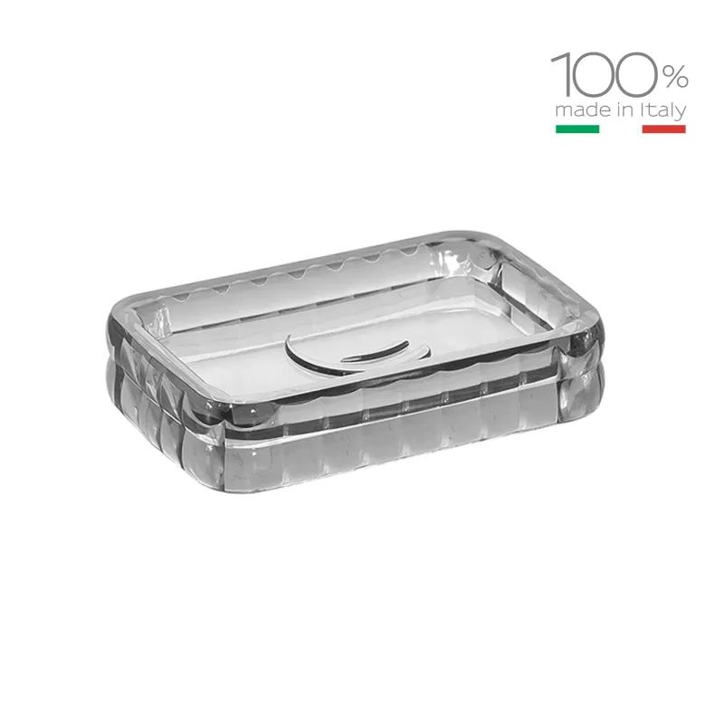 Aufsatzseifenschale Gedy Serie Glady - Anthrazit 13 cm lang