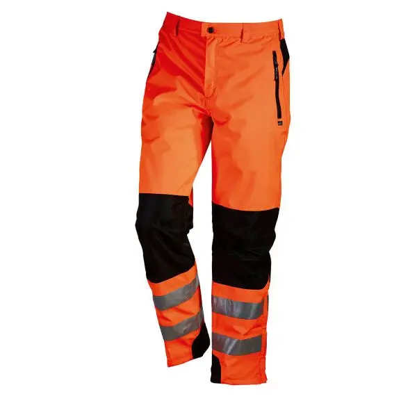 L+D HEKLA Warnschutzhose leuchtorange wasserdicht Polyester Oxford/ PU getrennte Nähte 3M Reflex Grösse: M 40900-103-M